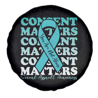 Sexual Assault Awareness Month Spare Tire Cover Teal Ribbon Consent Matters You Are Not Alone