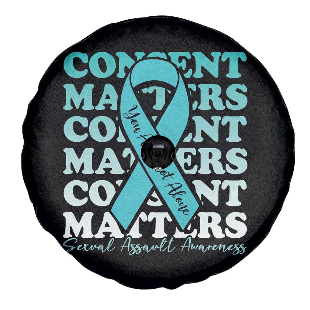 Sexual Assault Awareness Month Spare Tire Cover Teal Ribbon Consent Matters You Are Not Alone