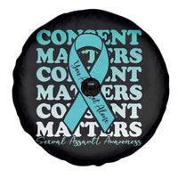 Sexual Assault Awareness Month Spare Tire Cover Teal Ribbon Consent Matters You Are Not Alone