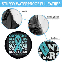Sexual Assault Awareness Month Spare Tire Cover Teal Ribbon Consent Matters You Are Not Alone