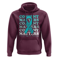Sexual Assault Awareness Month Hoodie Teal Ribbon Consent Matters You Are Not Alone