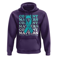 Sexual Assault Awareness Month Hoodie Teal Ribbon Consent Matters You Are Not Alone