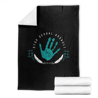 Stop Sexual Assault Awareness Survivor Throw Blanket