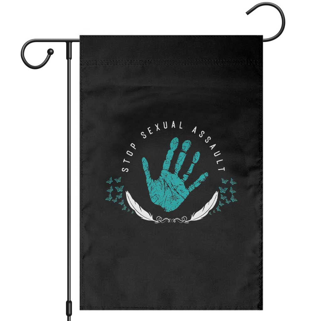 Stop Sexual Assault Awareness Survivor Garden Flag