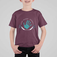 Stop Sexual Assault Awareness Survivor T Shirt For Kid