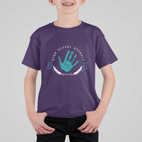 Stop Sexual Assault Awareness Survivor T Shirt For Kid