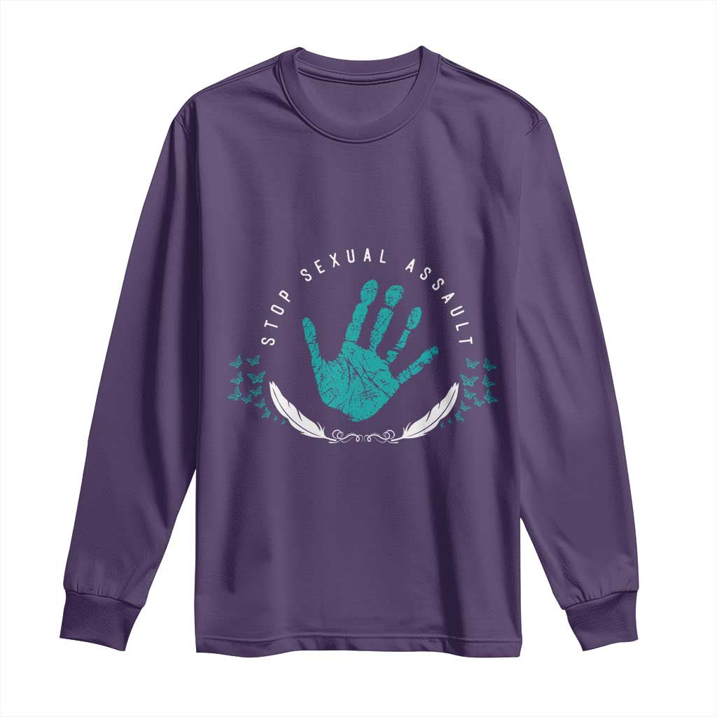 Stop Sexual Assault Awareness Survivor Long Sleeve Shirt