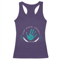 Stop Sexual Assault Awareness Survivor Racerback Tank Top