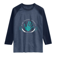 Stop Sexual Assault Awareness Survivor Raglan Shirt
