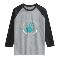 Stop Sexual Assault Awareness Survivor Raglan Shirt