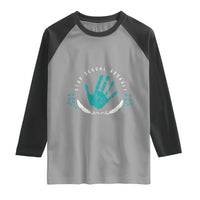 Stop Sexual Assault Awareness Survivor Raglan Shirt