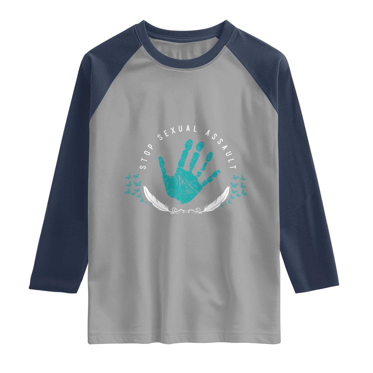 Stop Sexual Assault Awareness Survivor Raglan Shirt