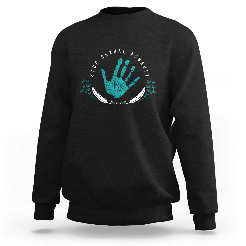 Stop Sexual Assault Awareness Survivor Sweatshirt