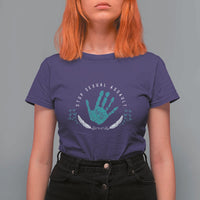 Stop Sexual Assault Awareness Survivor T Shirt For Women