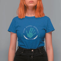 Stop Sexual Assault Awareness Survivor T Shirt For Women