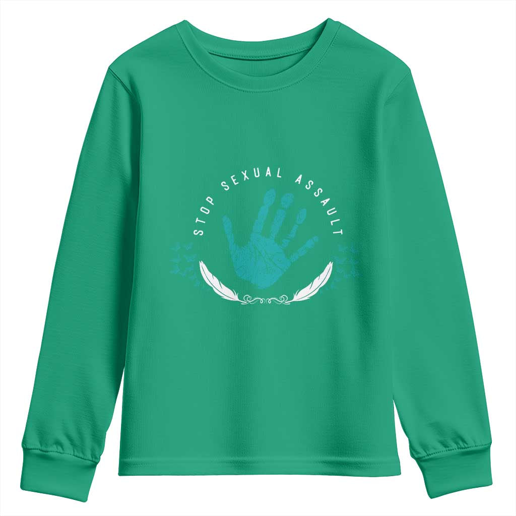 Stop Sexual Assault Awareness Survivor Youth Sweatshirt