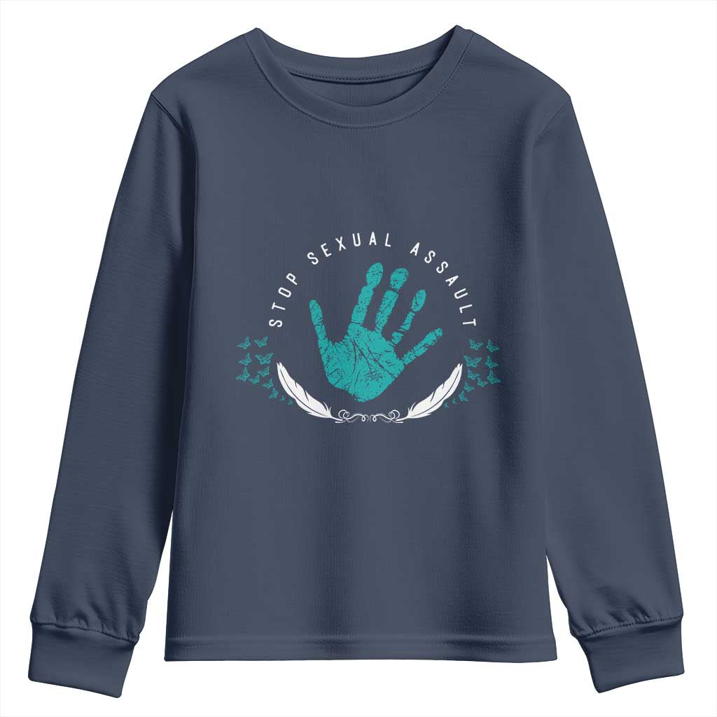 Stop Sexual Assault Awareness Survivor Youth Sweatshirt