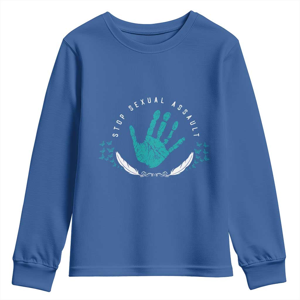 Stop Sexual Assault Awareness Survivor Youth Sweatshirt