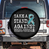 Sexual Assault Awareness Month Spare Tire Cover Stand Against Sexual Assault & Domestic Violence