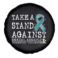 Sexual Assault Awareness Month Spare Tire Cover Stand Against Sexual Assault & Domestic Violence