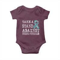 Sexual Assault Awareness Month Baby Onesie Stand Against Sexual Assault & Domestic Violence