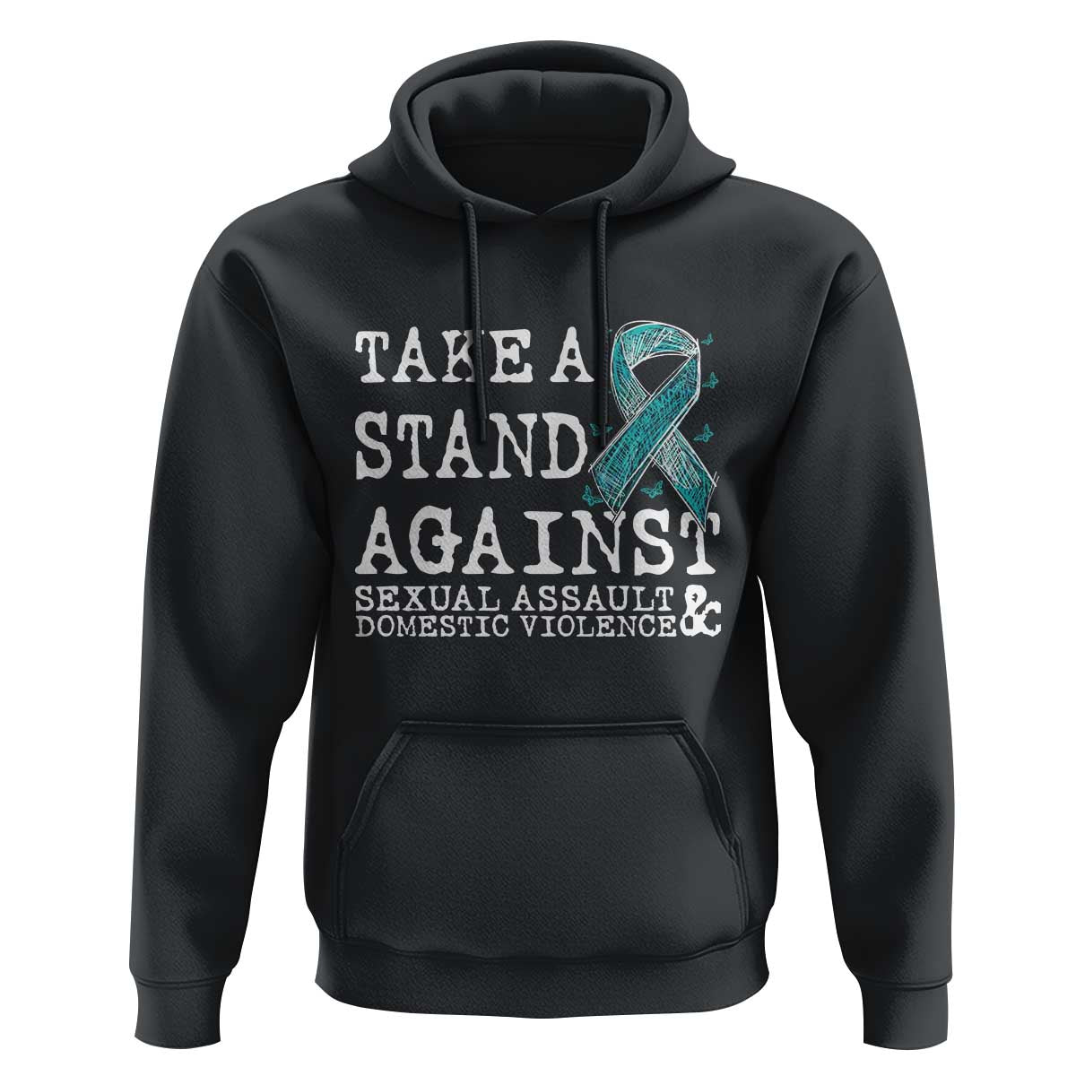 Sexual Assault Awareness Month Hoodie Stand Against Sexual Assault & Domestic Violence