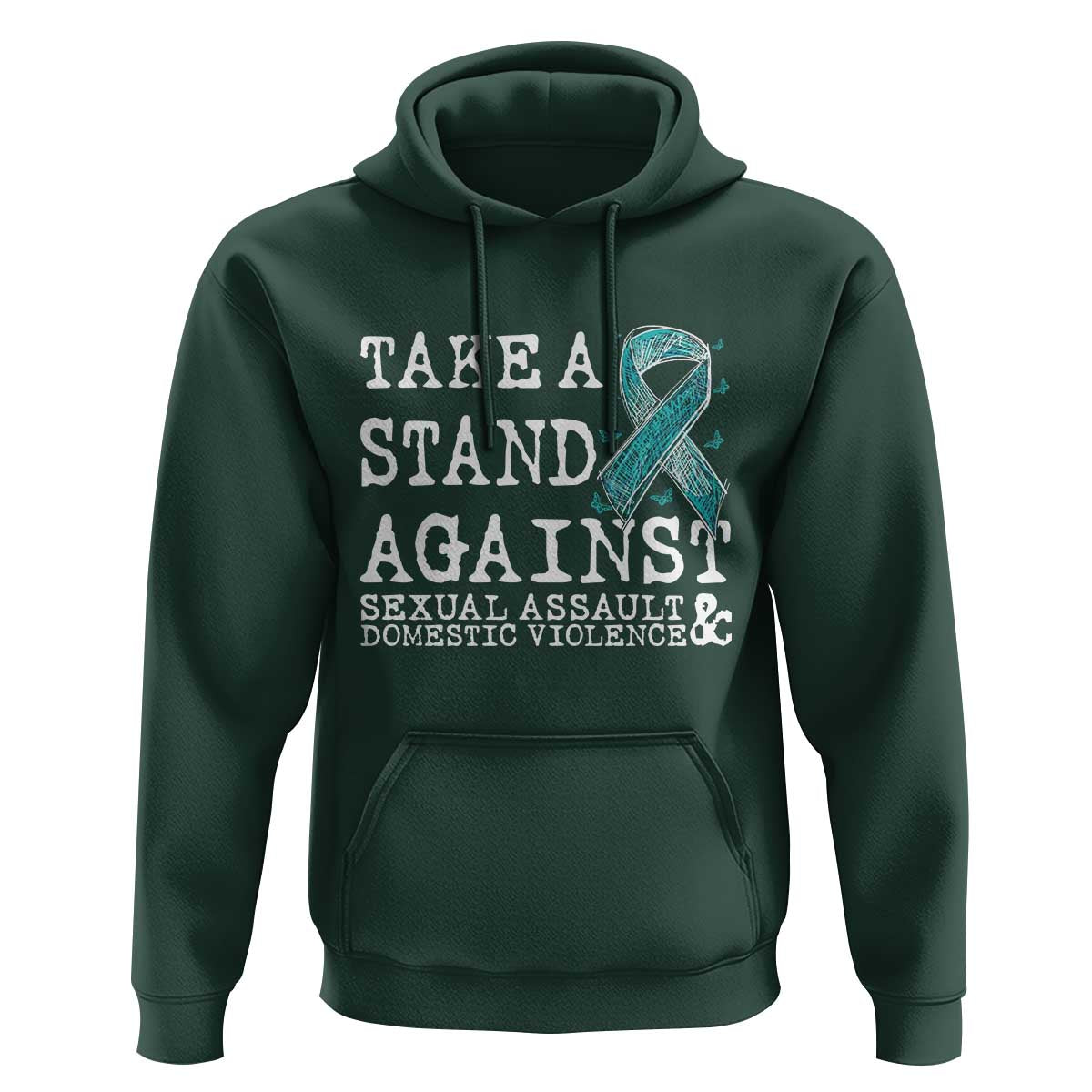 Sexual Assault Awareness Month Hoodie Stand Against Sexual Assault & Domestic Violence