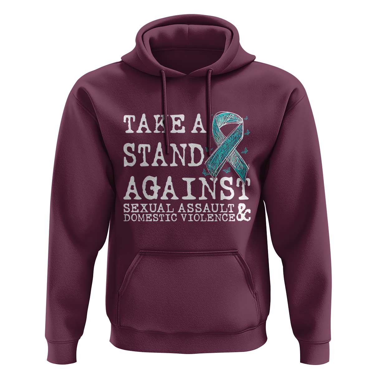 Sexual Assault Awareness Month Hoodie Stand Against Sexual Assault & Domestic Violence