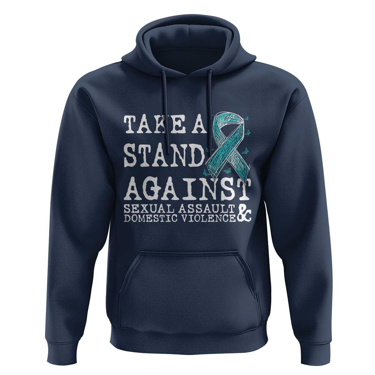 Sexual Assault Awareness Month Hoodie Stand Against Sexual Assault & Domestic Violence