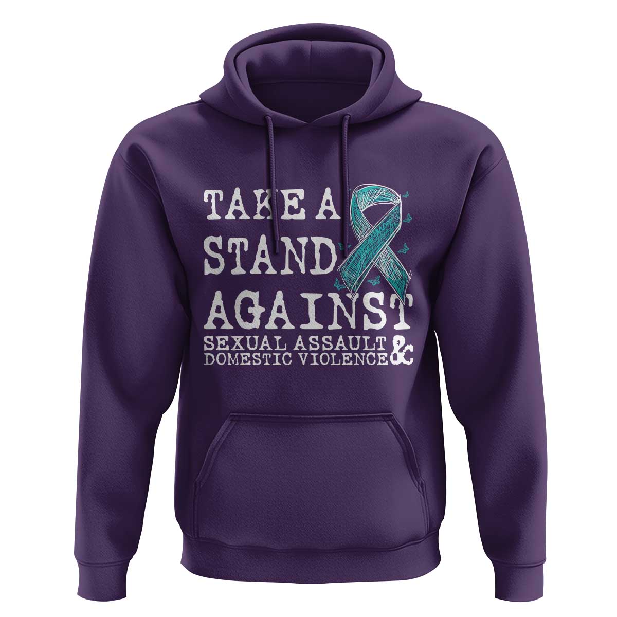 Sexual Assault Awareness Month Hoodie Stand Against Sexual Assault & Domestic Violence