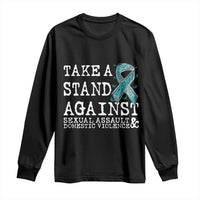 Sexual Assault Awareness Month Long Sleeve Shirt Stand Against Sexual Assault & Domestic Violence