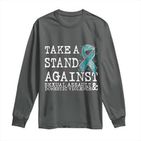 Sexual Assault Awareness Month Long Sleeve Shirt Stand Against Sexual Assault & Domestic Violence