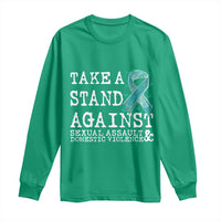 Sexual Assault Awareness Month Long Sleeve Shirt Stand Against Sexual Assault & Domestic Violence