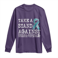 Sexual Assault Awareness Month Long Sleeve Shirt Stand Against Sexual Assault & Domestic Violence