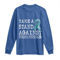 Sexual Assault Awareness Month Long Sleeve Shirt Stand Against Sexual Assault & Domestic Violence