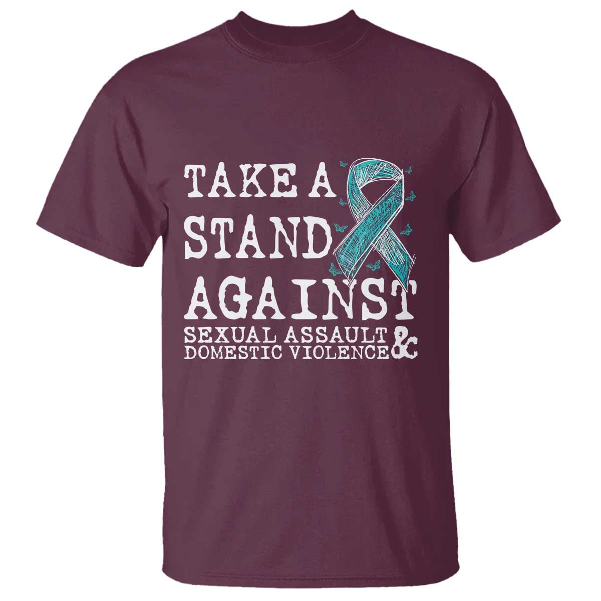 Sexual Assault Awareness Month T Shirt Stand Against Sexual Assault & Domestic Violence