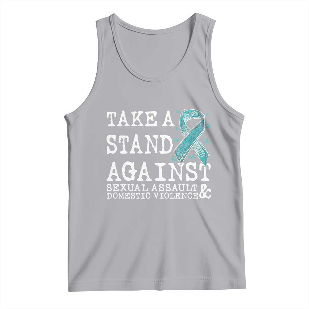 Sexual Assault Awareness Month Tank Top Stand Against Sexual Assault & Domestic Violence