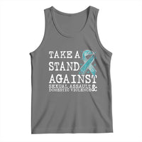 Sexual Assault Awareness Month Tank Top Stand Against Sexual Assault & Domestic Violence