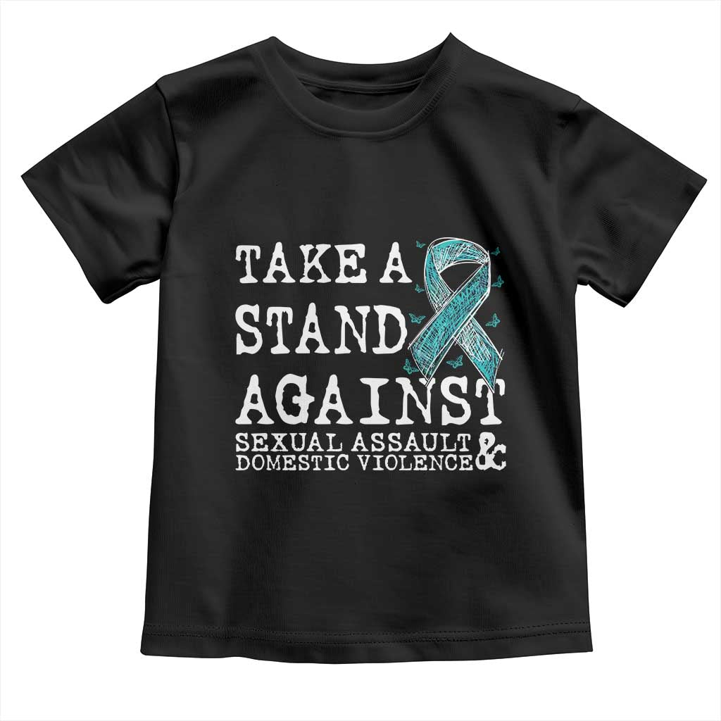 Sexual Assault Awareness Month Toddler T Shirt Stand Against Sexual Assault & Domestic Violence