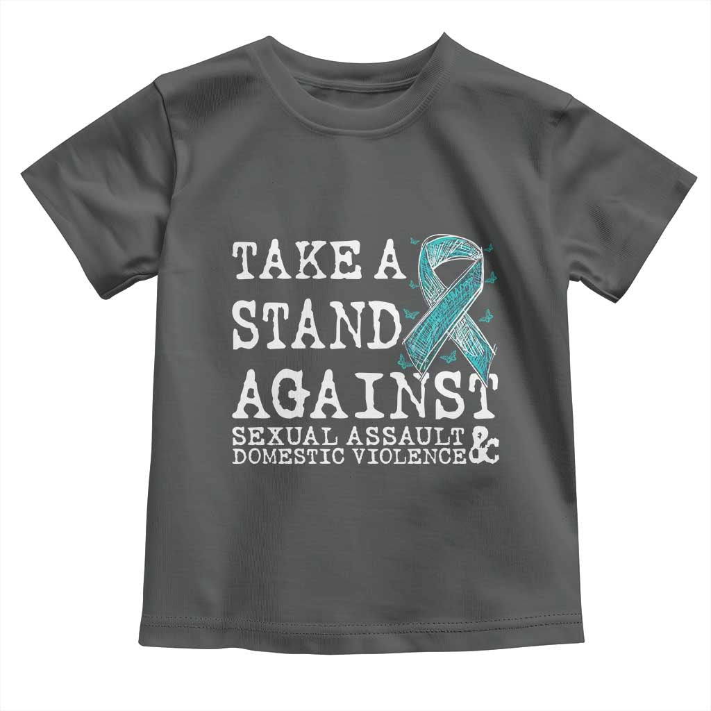Sexual Assault Awareness Month Toddler T Shirt Stand Against Sexual Assault & Domestic Violence