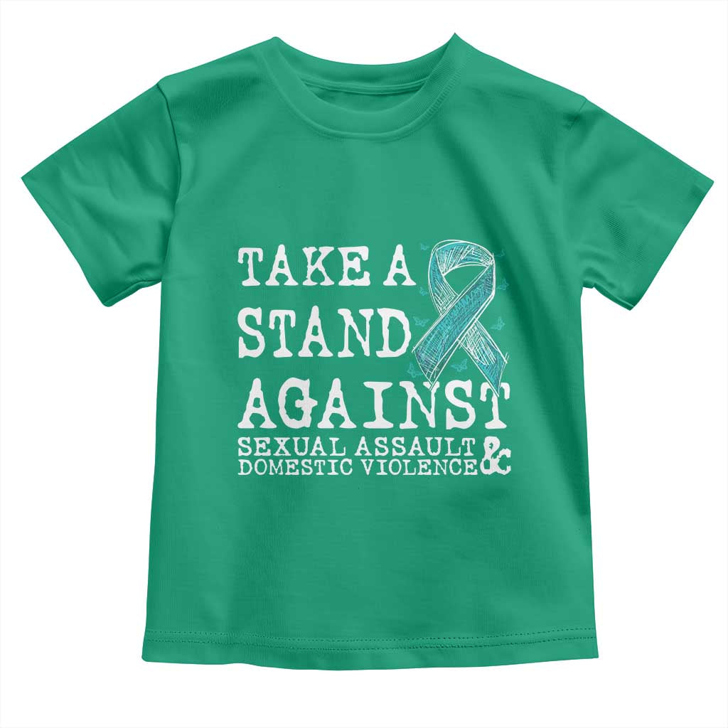 Sexual Assault Awareness Month Toddler T Shirt Stand Against Sexual Assault & Domestic Violence