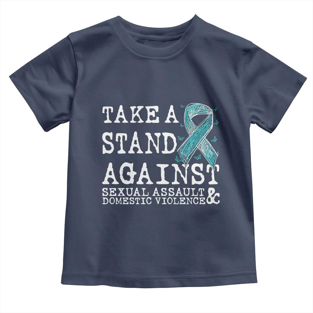 Sexual Assault Awareness Month Toddler T Shirt Stand Against Sexual Assault & Domestic Violence