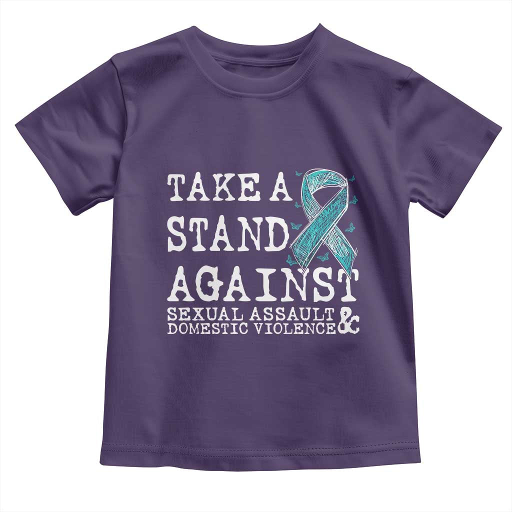 Sexual Assault Awareness Month Toddler T Shirt Stand Against Sexual Assault & Domestic Violence