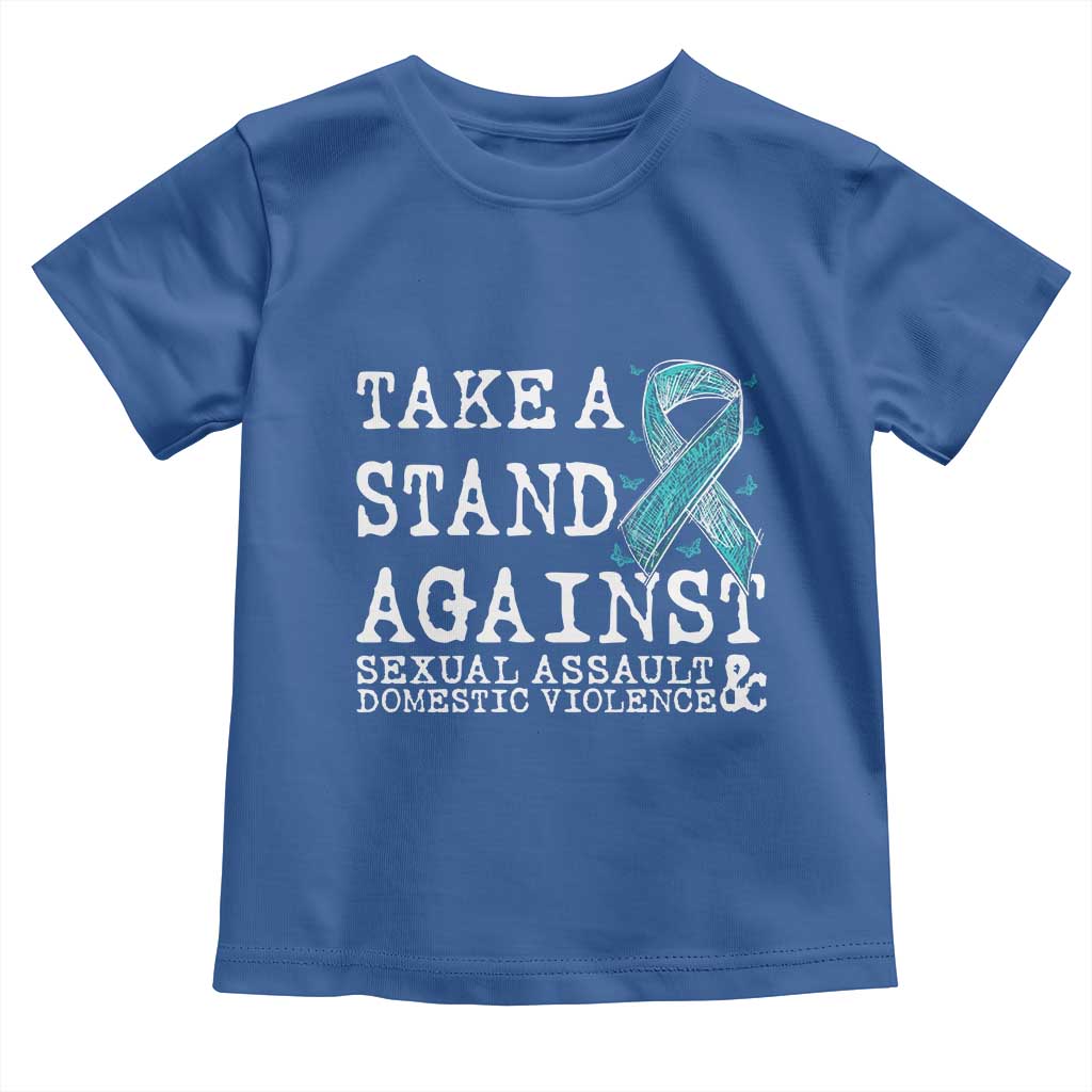 Sexual Assault Awareness Month Toddler T Shirt Stand Against Sexual Assault & Domestic Violence