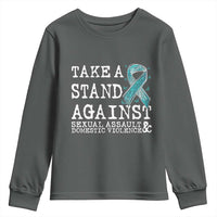 Sexual Assault Awareness Month Youth Sweatshirt Stand Against Sexual Assault & Domestic Violence