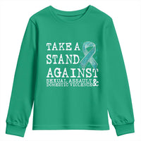 Sexual Assault Awareness Month Youth Sweatshirt Stand Against Sexual Assault & Domestic Violence