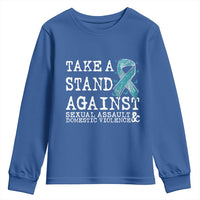 Sexual Assault Awareness Month Youth Sweatshirt Stand Against Sexual Assault & Domestic Violence