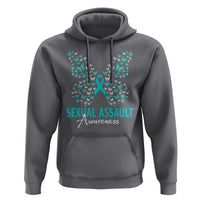 Sexual Assault Awareness Butterfly Ribbon Hoodie