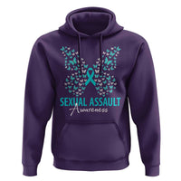Sexual Assault Awareness Butterfly Ribbon Hoodie