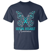 Sexual Assault Awareness Butterfly Ribbon T Shirt
